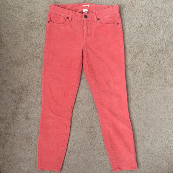 J Crew pink cord skinny ankle crop pant 28 - Picture 3 of 6